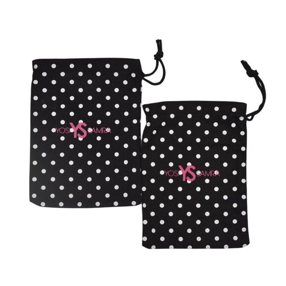 2 Yosi Samra Polka Dot Drawstring Pouch - Picture 4 of 4